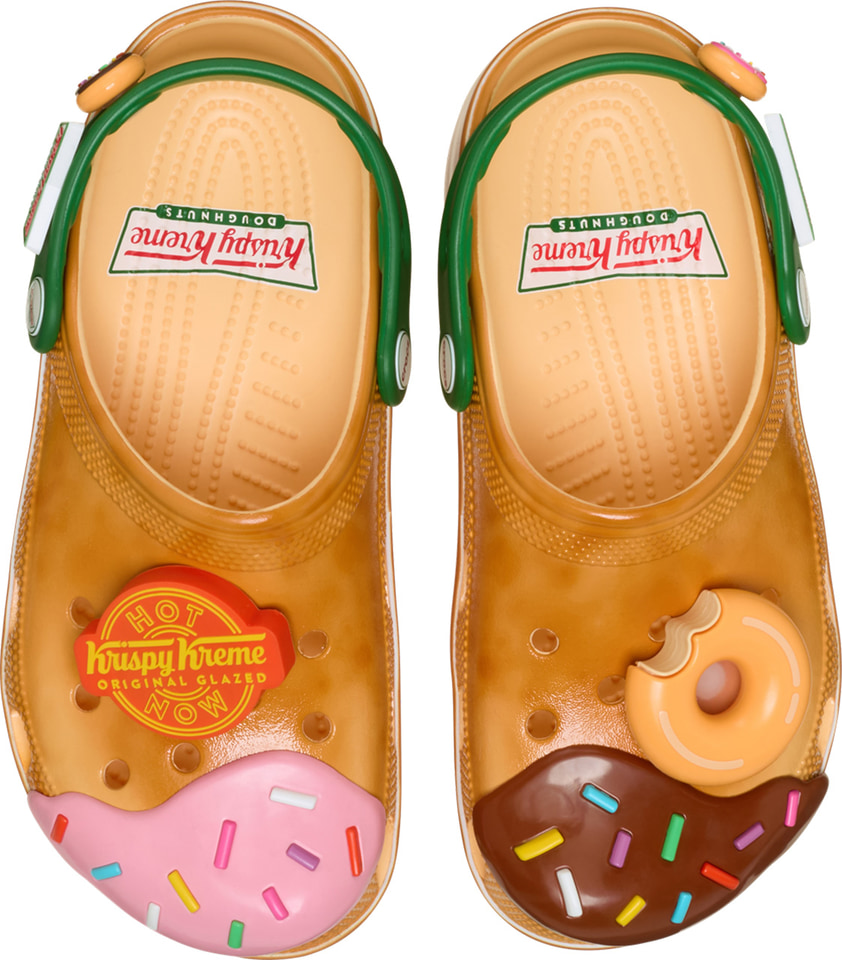 新品試着のみ。Krispy Kreme クロックス　クリスピークリーム23cm 新品試着のみ。Krispy Kreme クロックス クリスピークリーム23cm