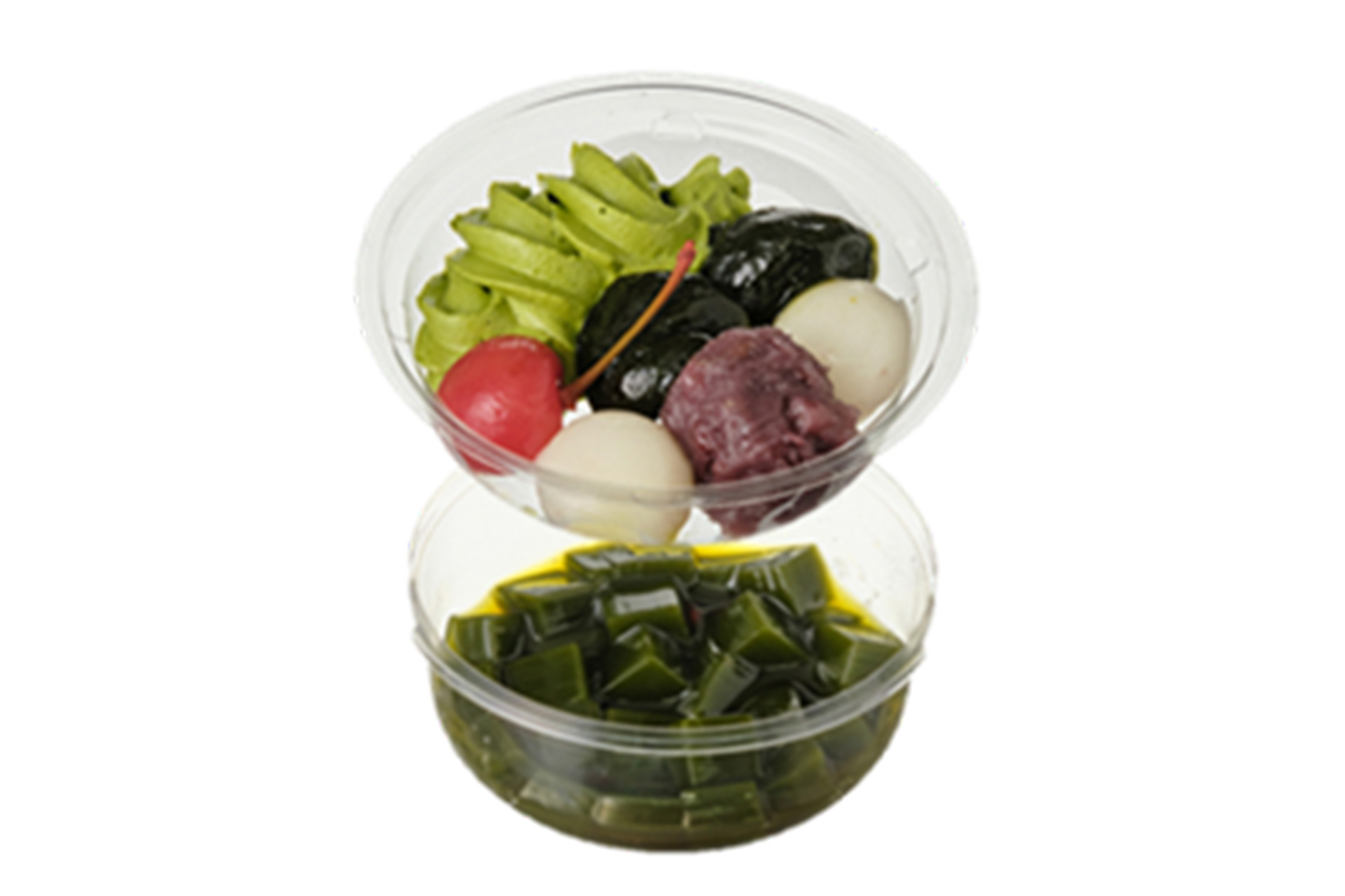 黒蜜ソースは底に入っている