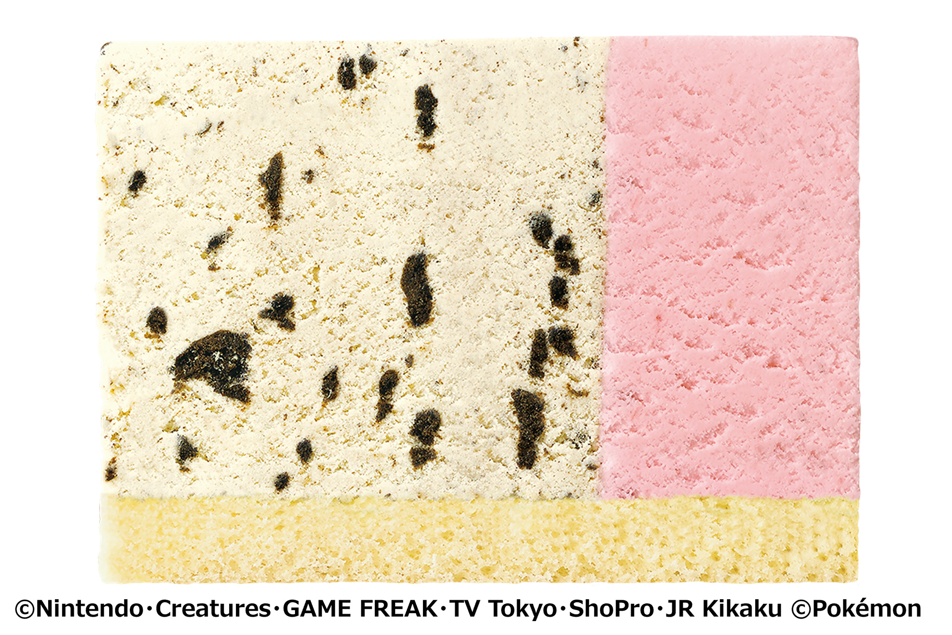 クッキー入りバニラ+ストロベリー+ホワイトスポンジ