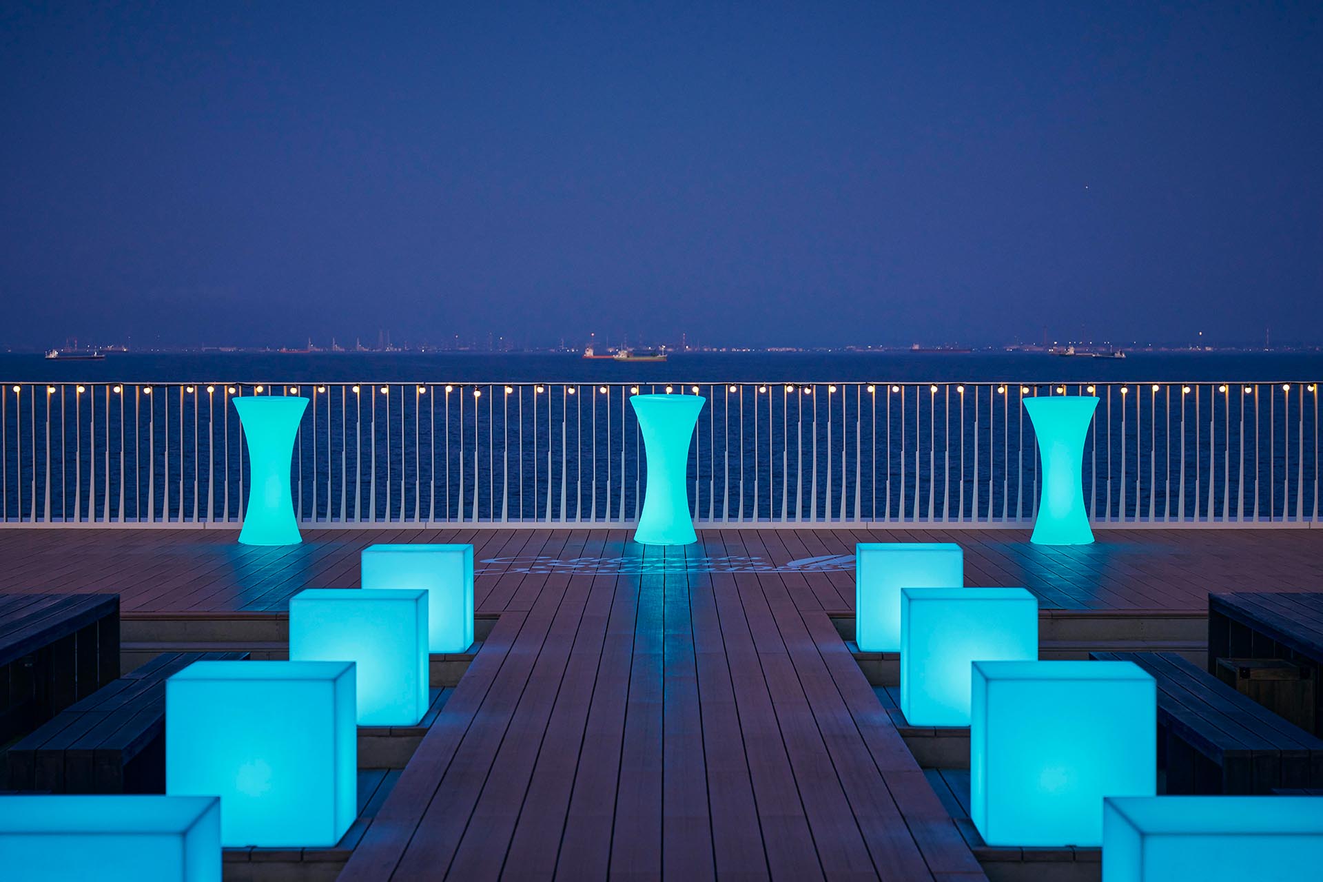 イベント期間中のテラス