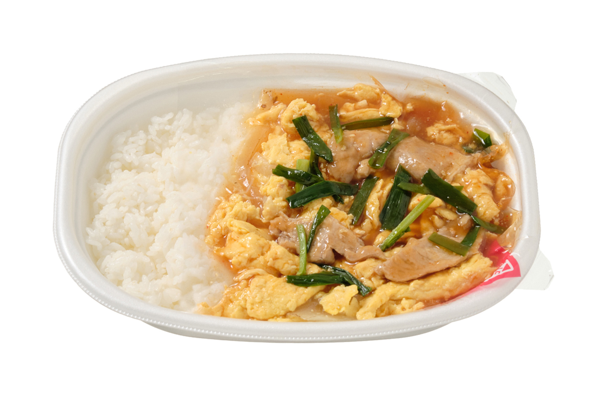 鉄鍋炒めのニラ玉弁当（498円）