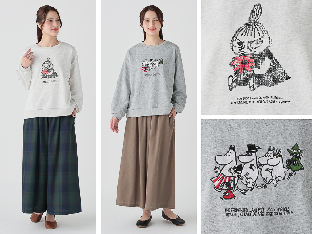 ムーミン刺繍カットプルオーバー