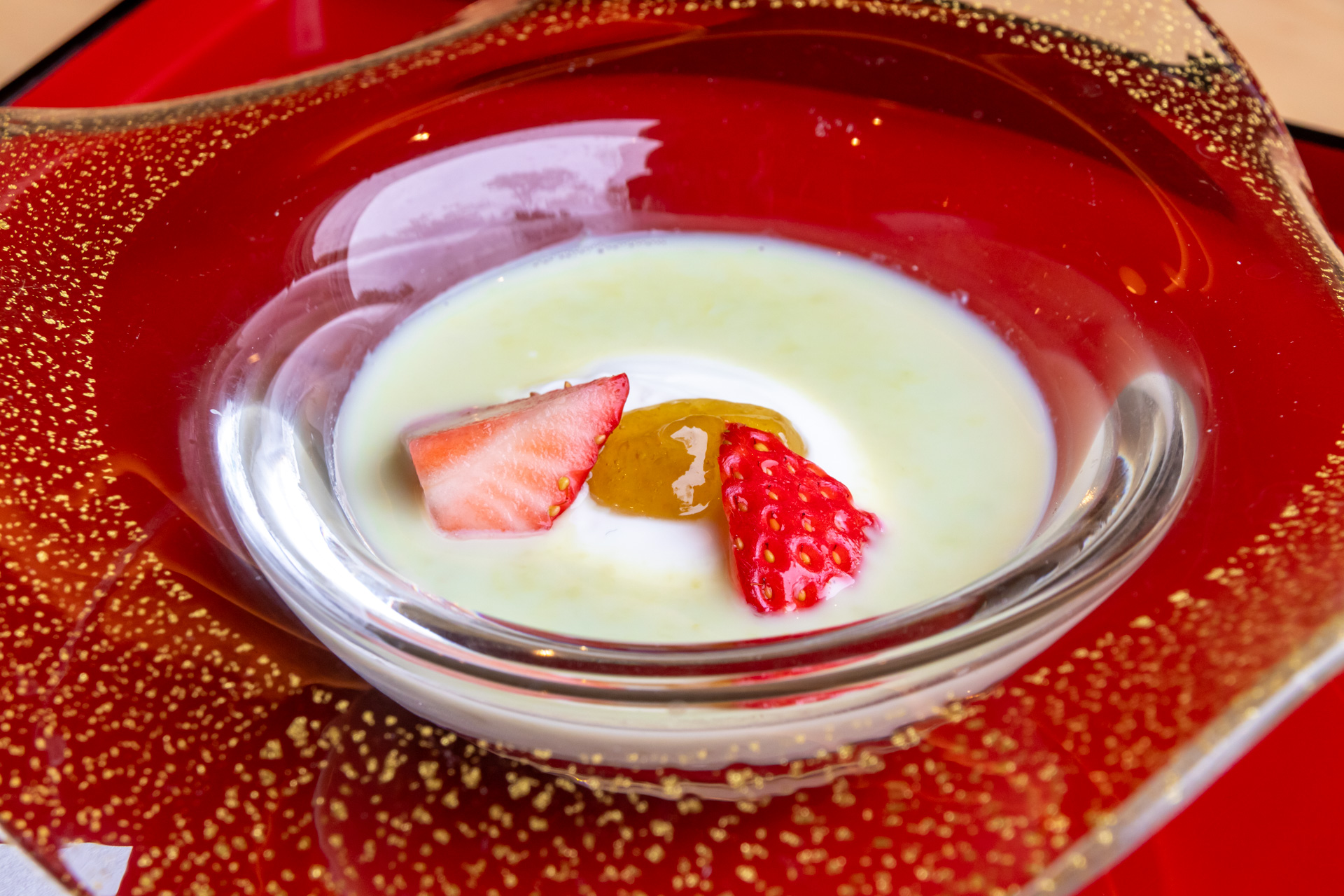 「ずんだと蔵王ヨーグルトの松島仕立て」