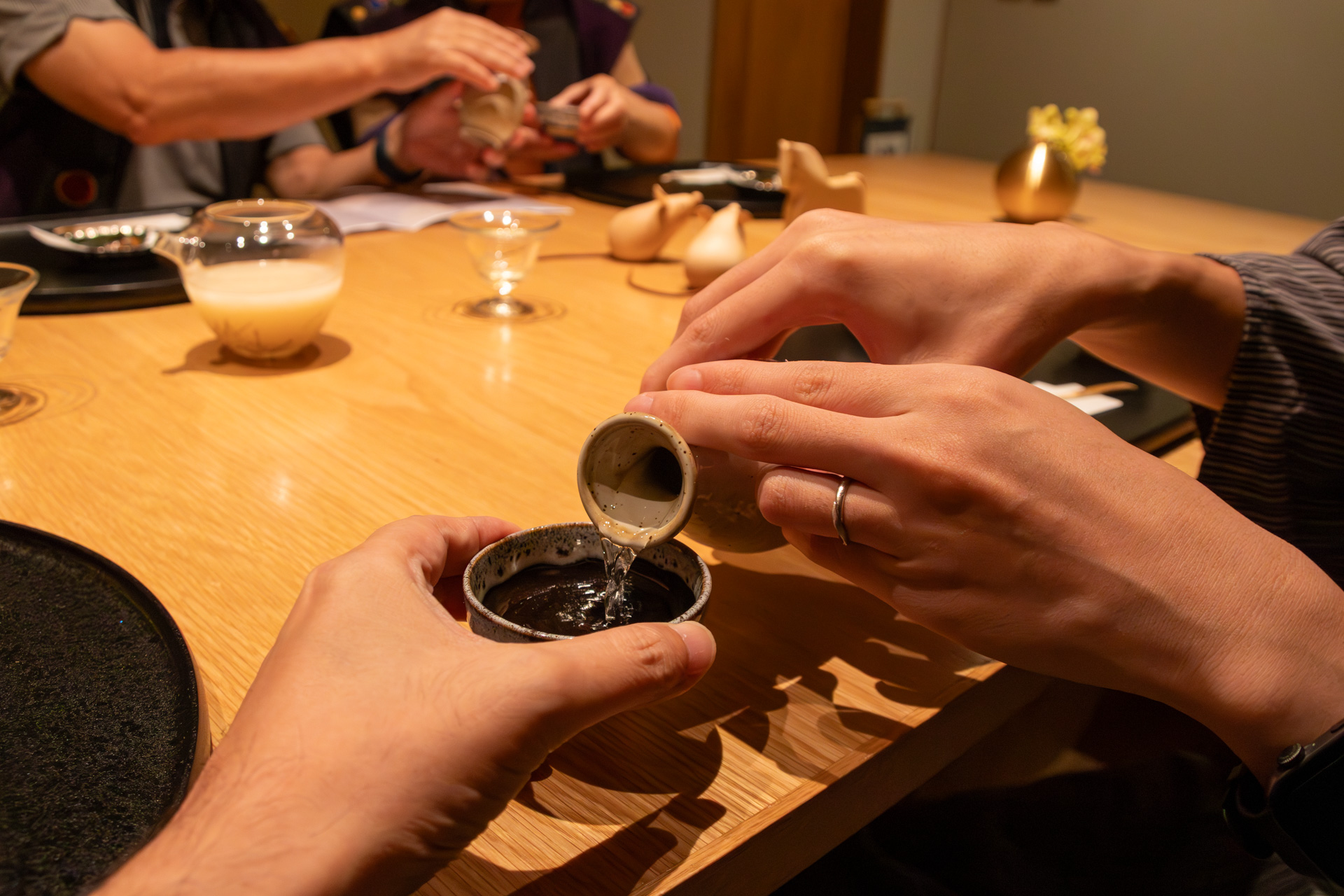 お酒の注ぎ方から乾杯の音頭まで仙台藩の流儀を知ることができます