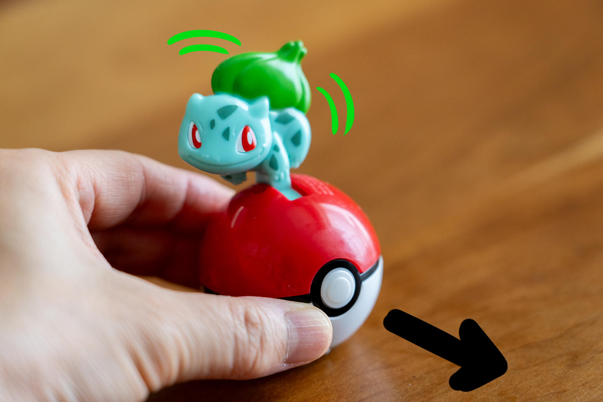 手転がしで遊べるおもちゃ