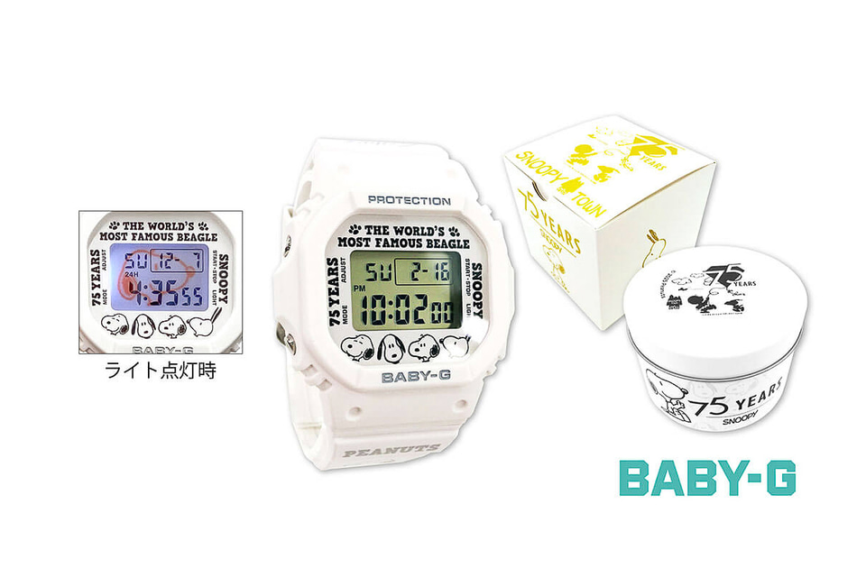 <BABY-G>【PEANUTS75周年】PEANUTS誕生75周年記念モデル BABY－G＞【PEANUTS75周年】PEANUTS誕生