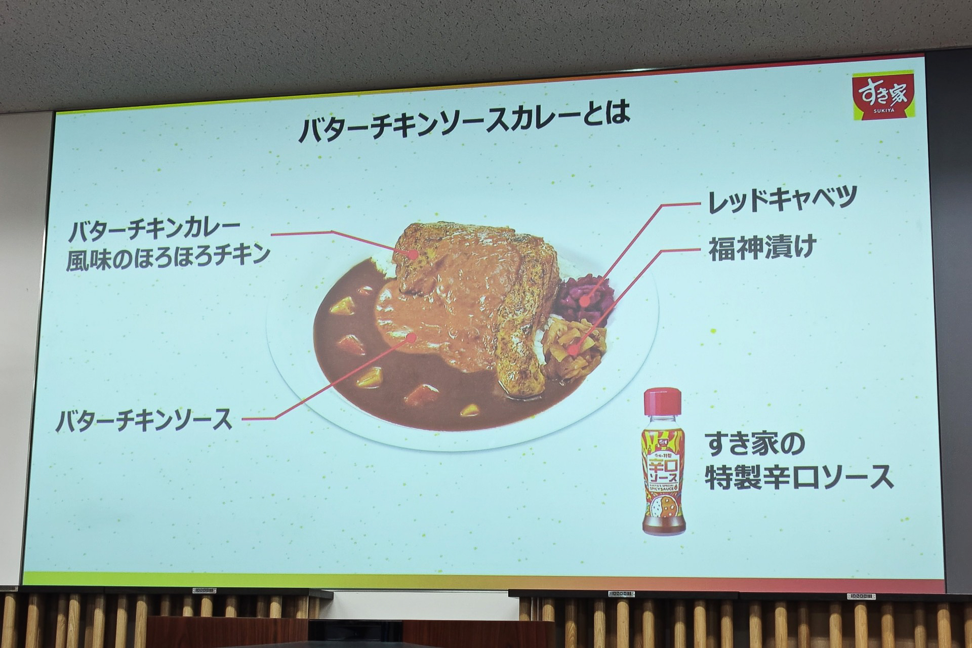 定番のカレーと共通のルウをベースに、バターチキンソースを追加した。ほろほろチキンの味付けもバターチキンカレー風味
