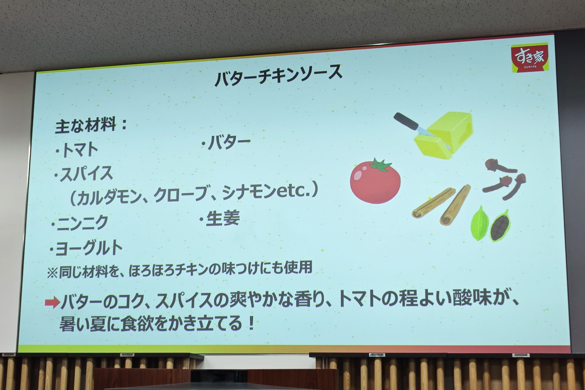 バターチキンソースの材料