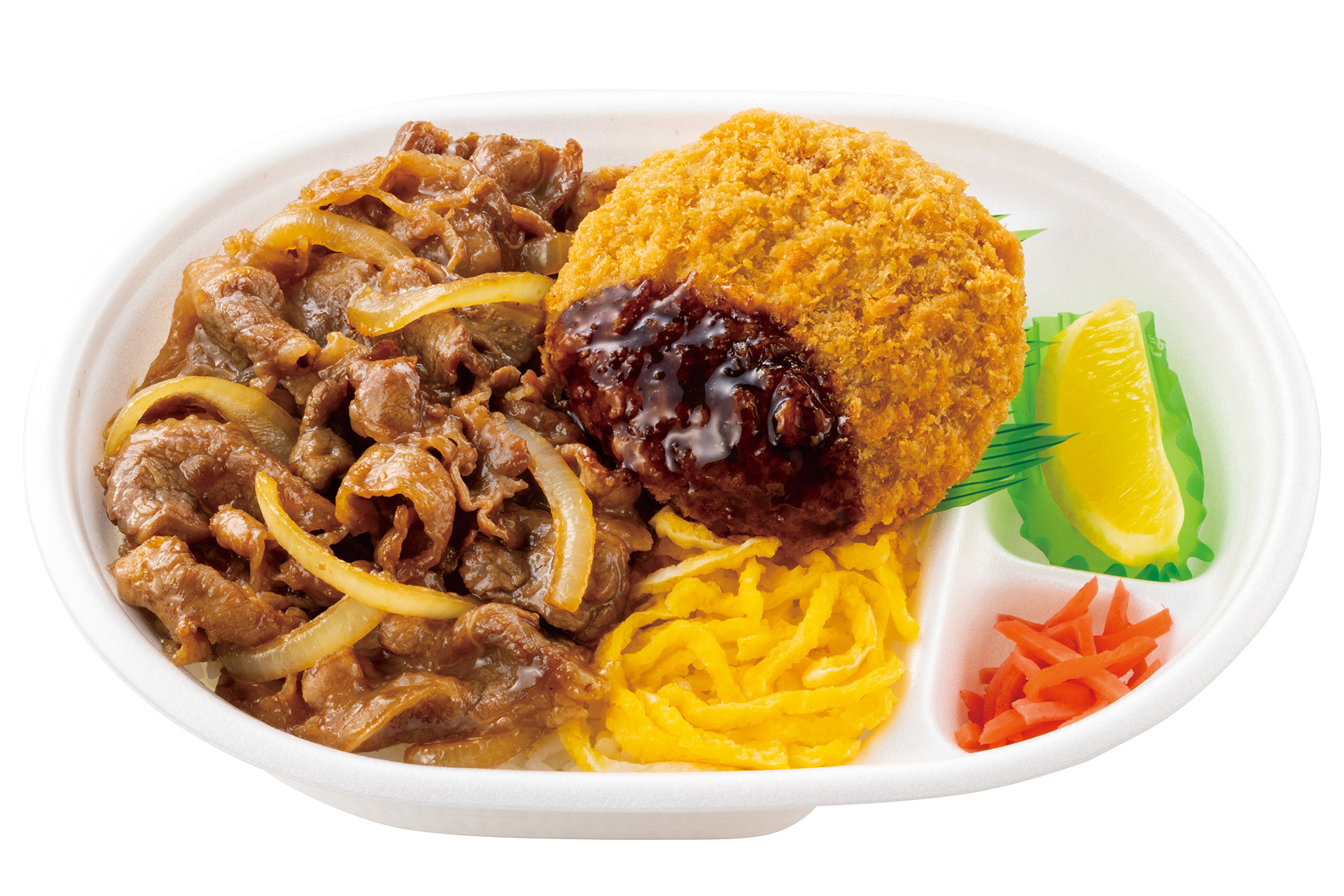 都城メンチ＆ビーフ弁当（890円）