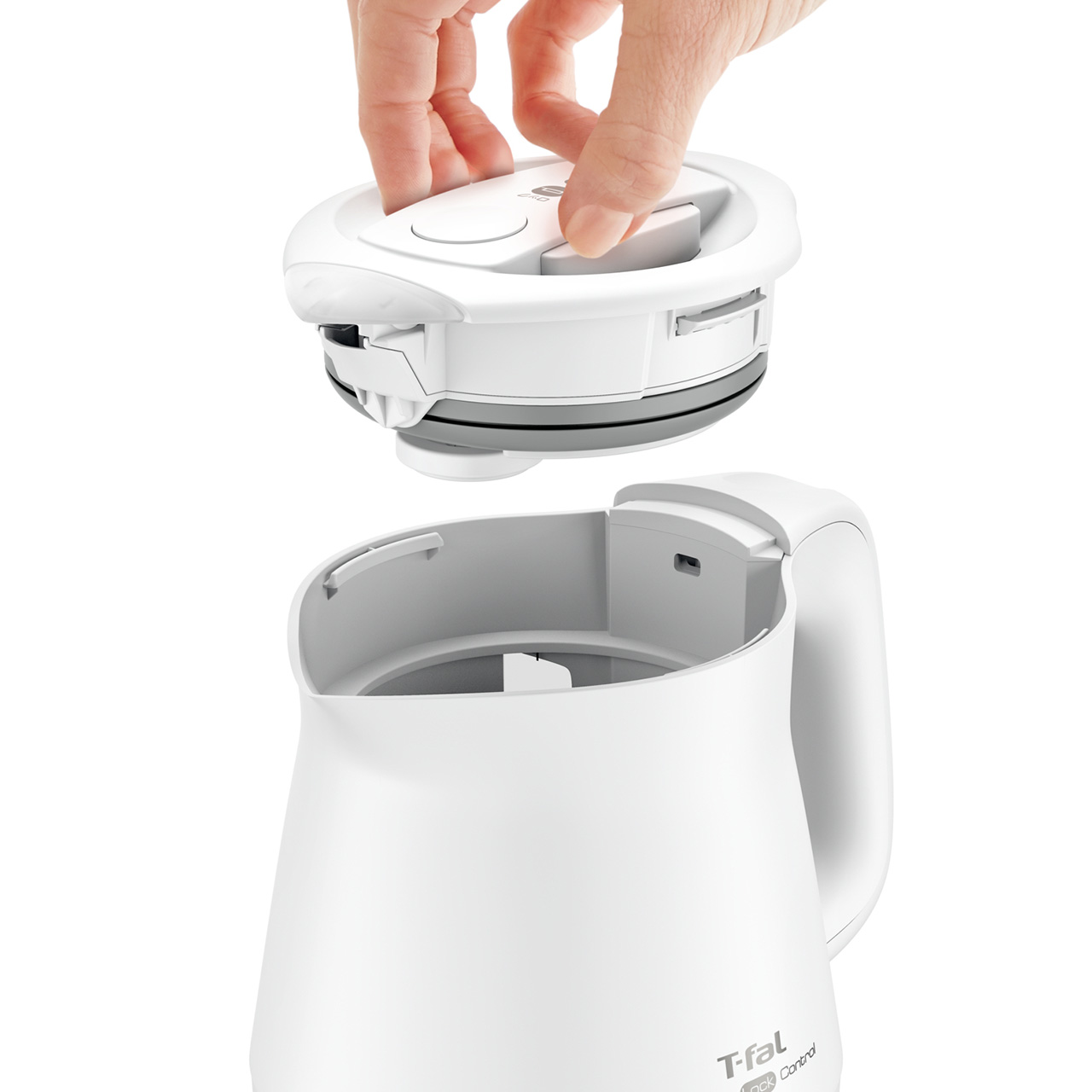 フタは回して持ち上げるだけ