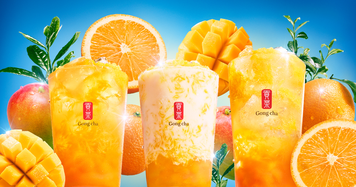 ゴンチャ「FRESH マンゴー＆オレンジ」