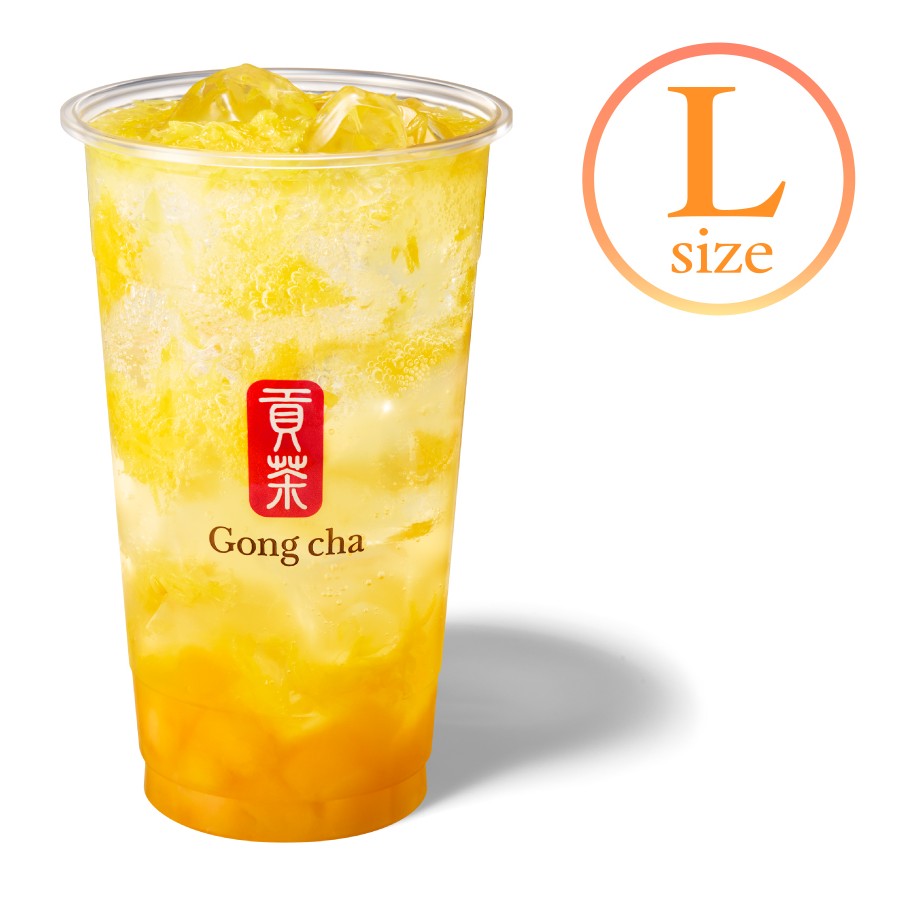 「FRESH マンゴー&オレンジ スパークリングティー」（ICED/L 780円）