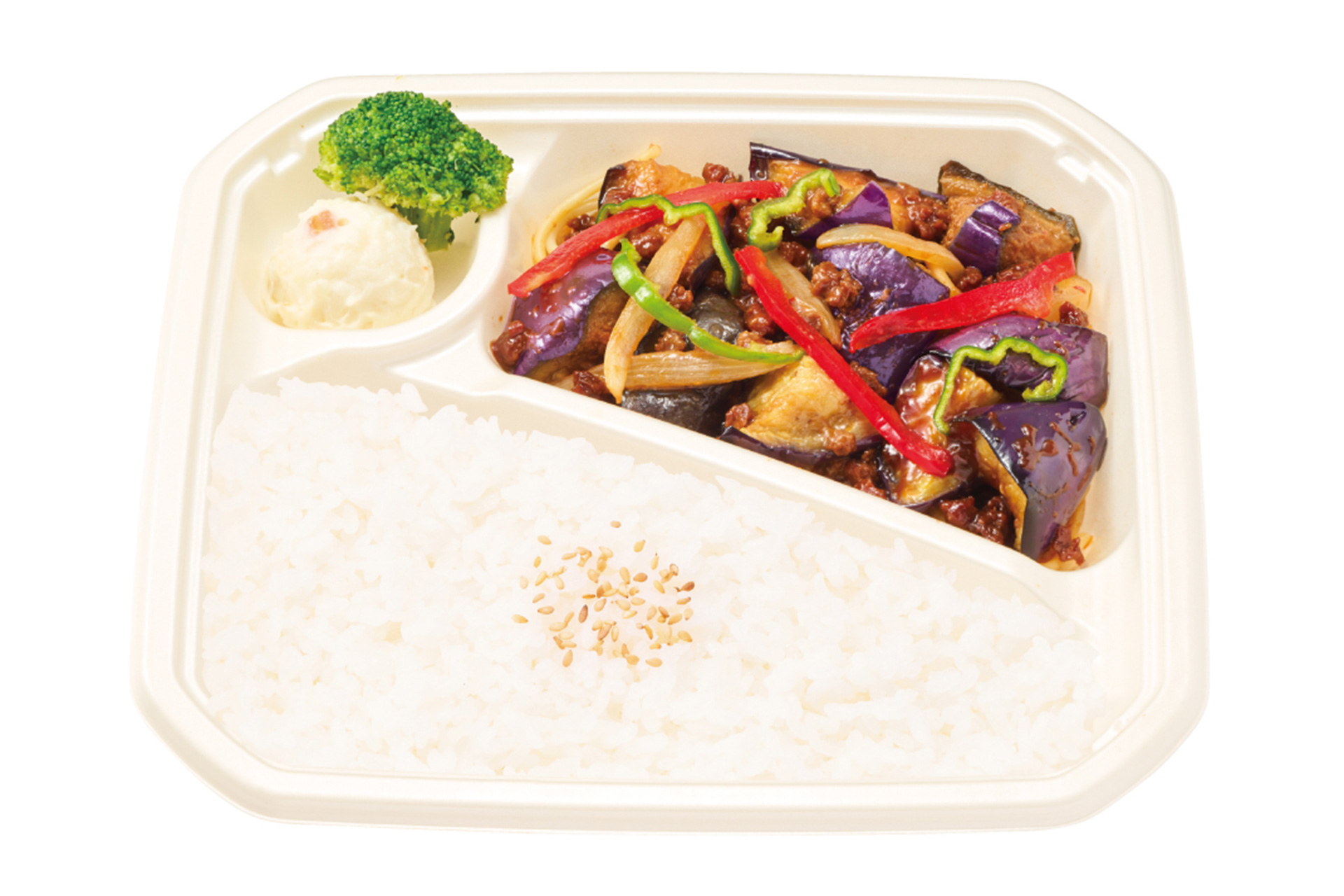 ほっかほっか亭「なす味噌炒め弁当」（650円）