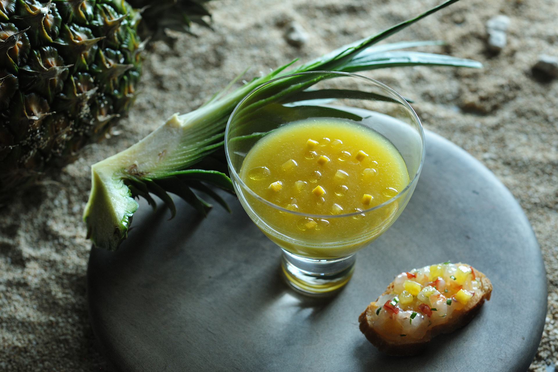 「Fiber パイナップルのガスパチョ」