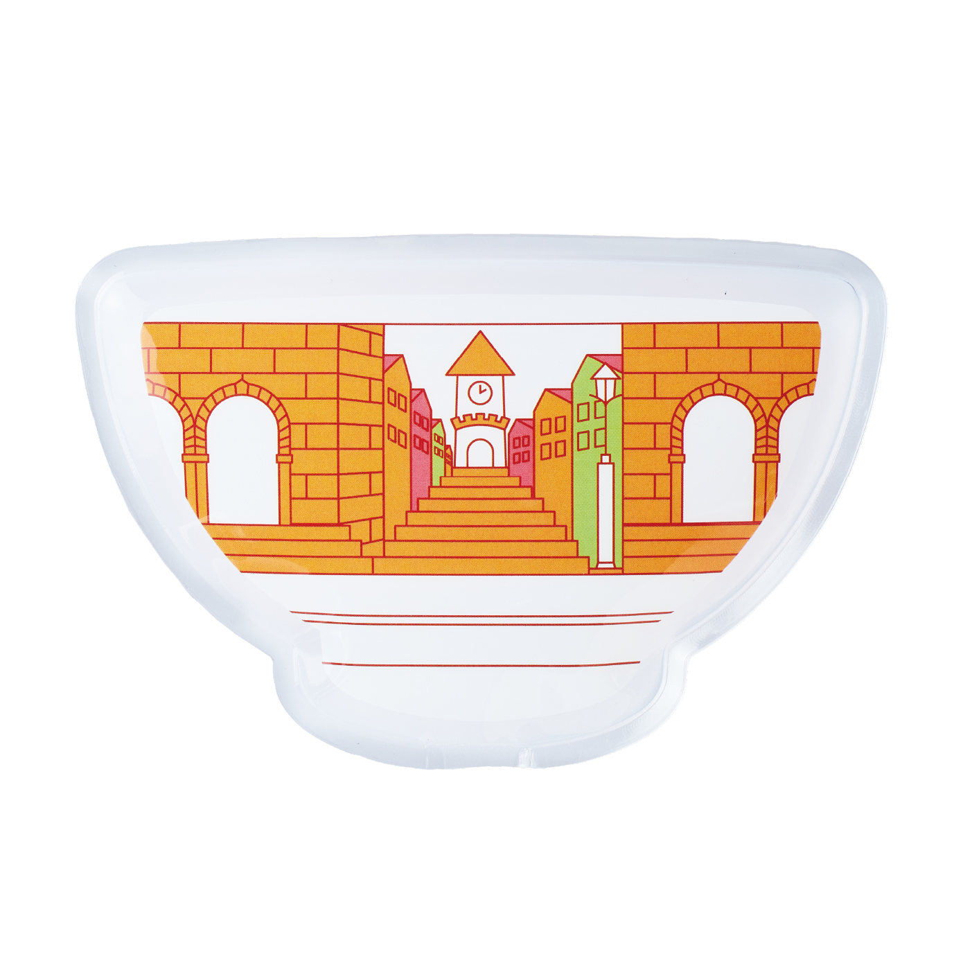 「すき家オリジナル どんぶり型の保冷剤」約130×90mm