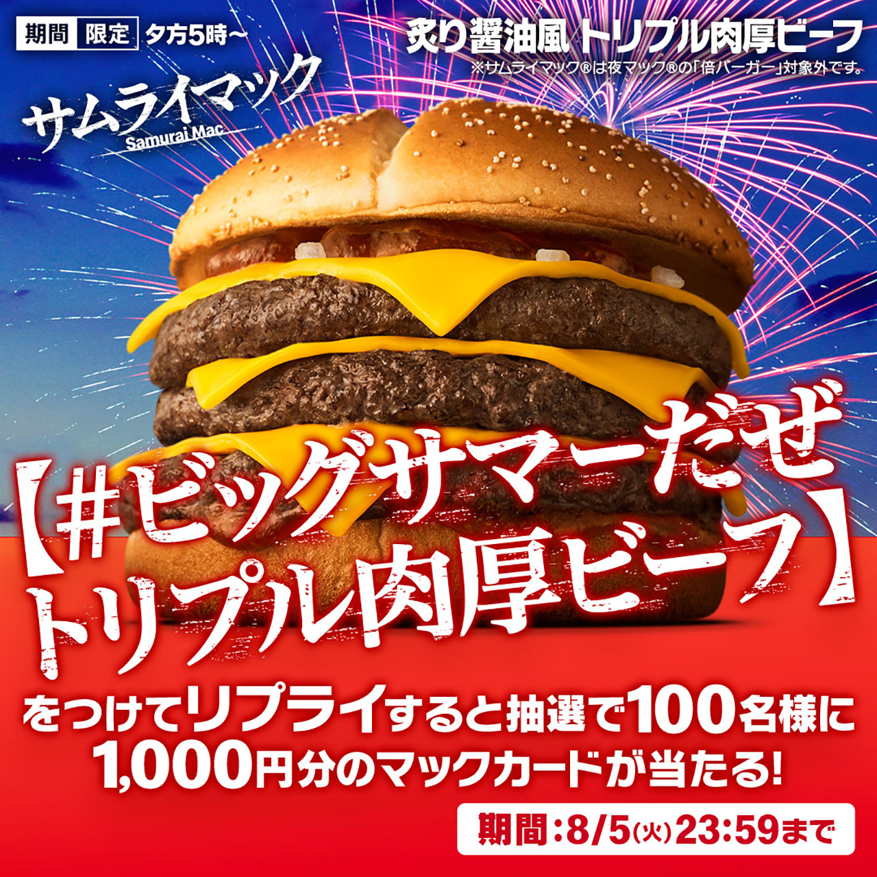 8月5日のキャンペーン