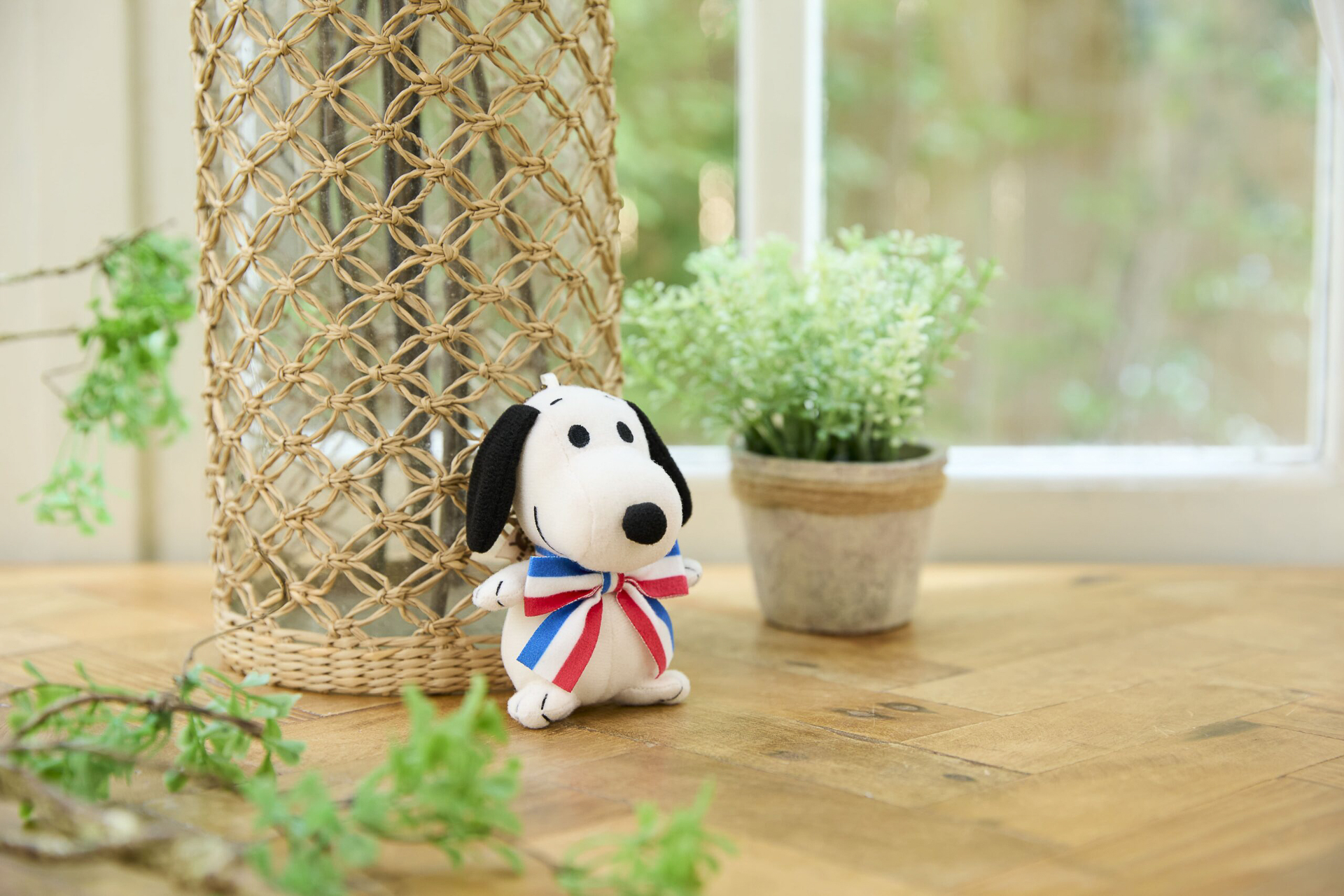 スヌーピータウンショップ横浜みなとみらい店限定 レトロンズマスコット トリコロール