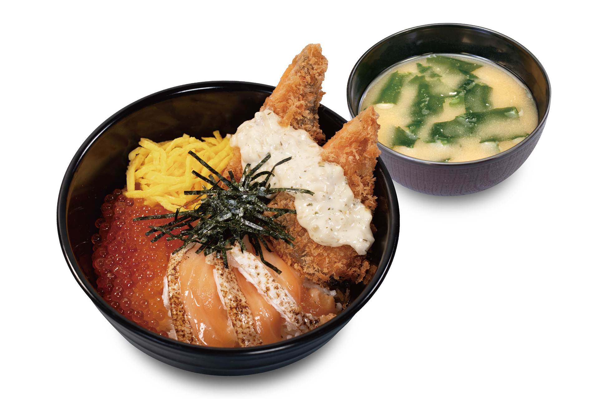 松のや「サーモンいくら丼」（1090円）