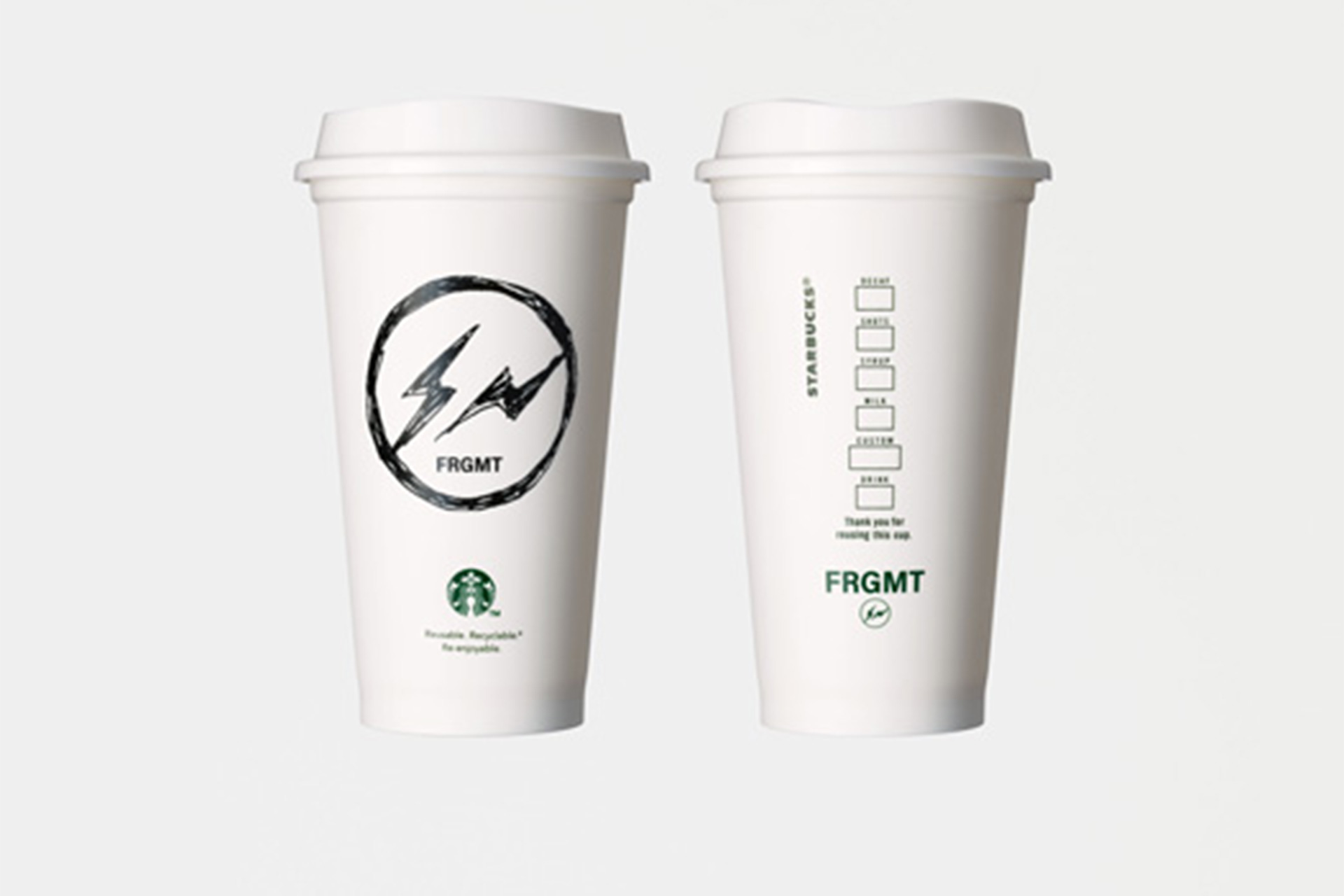 リユーザブルカップ FRGMT MYST（950円）