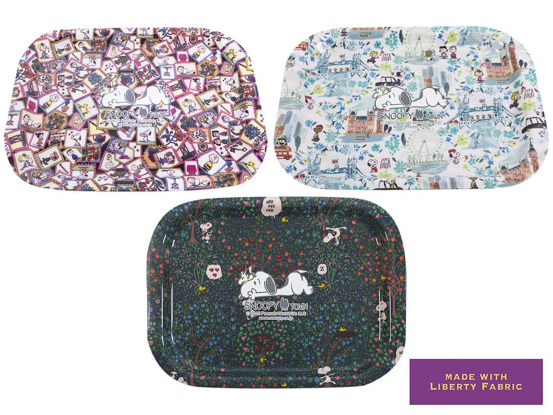 PEANUTS×リバティ・ファブリックス コラボ トレイ