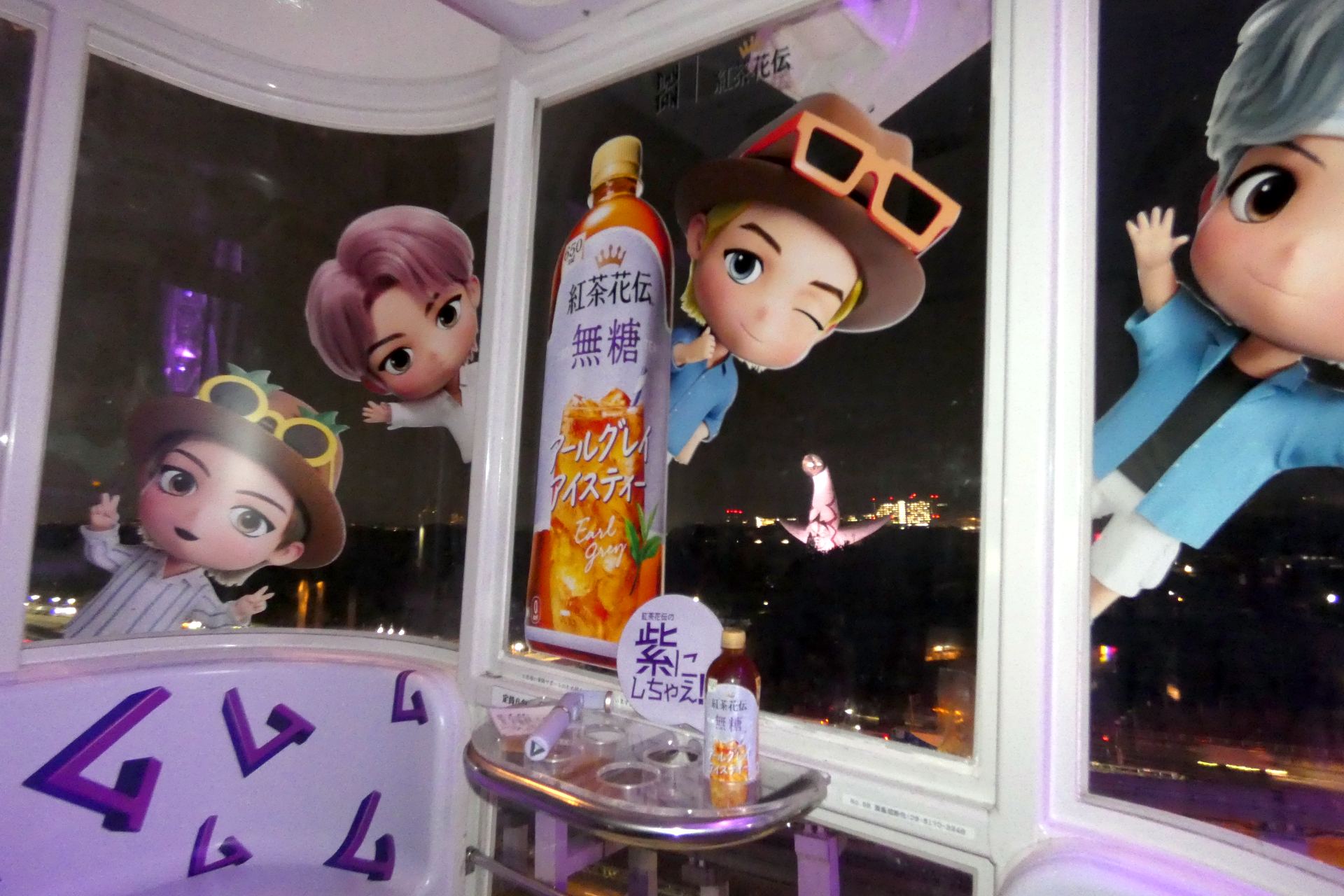 ゴンドラの中もTinyTAN仕様