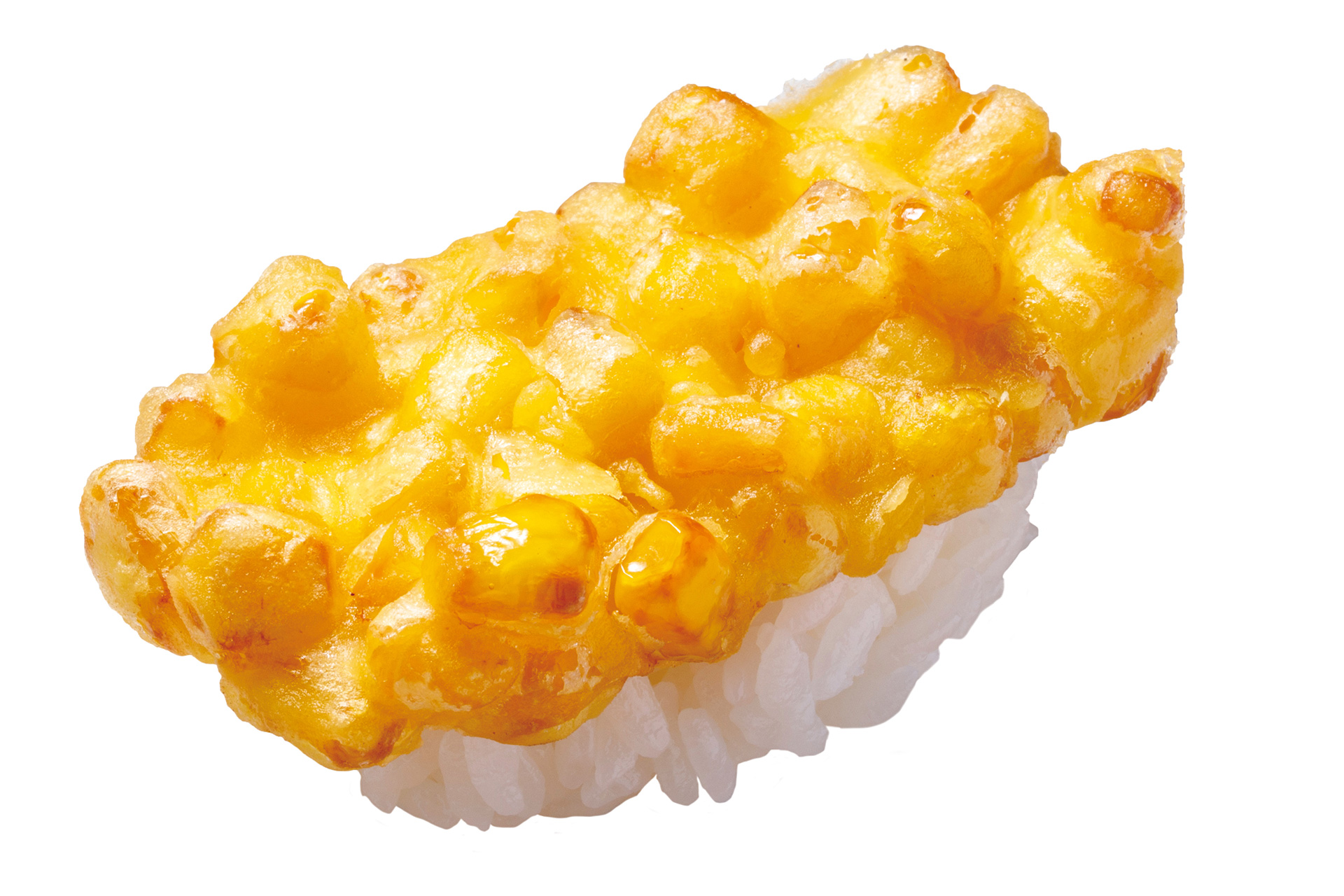 「コーンの天ぷら握り」（110円）