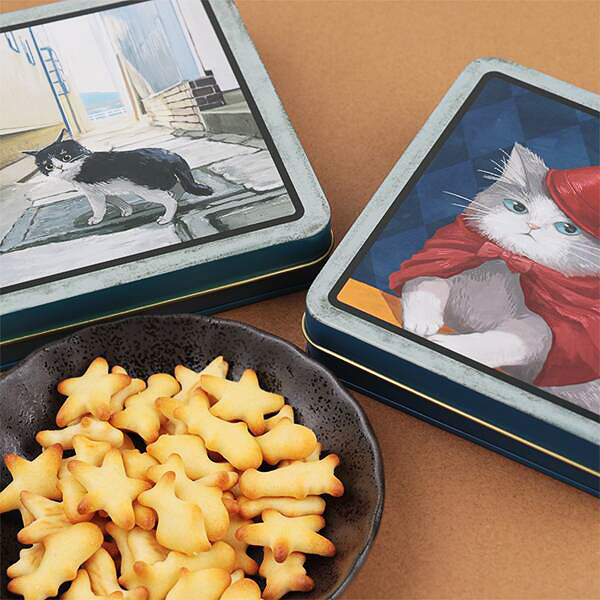 カルディコーヒーファーム「レトロねこスクエア缶」