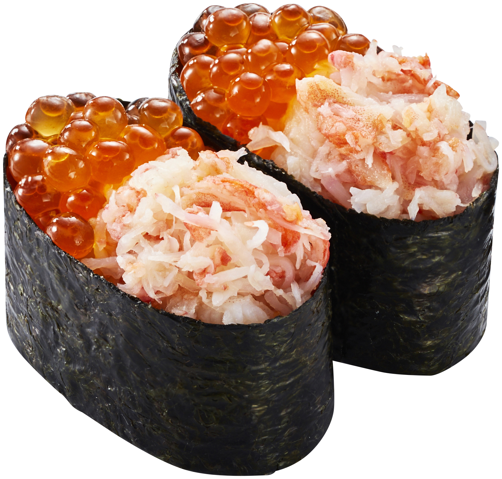 「蟹いくら軍艦」（290円～）