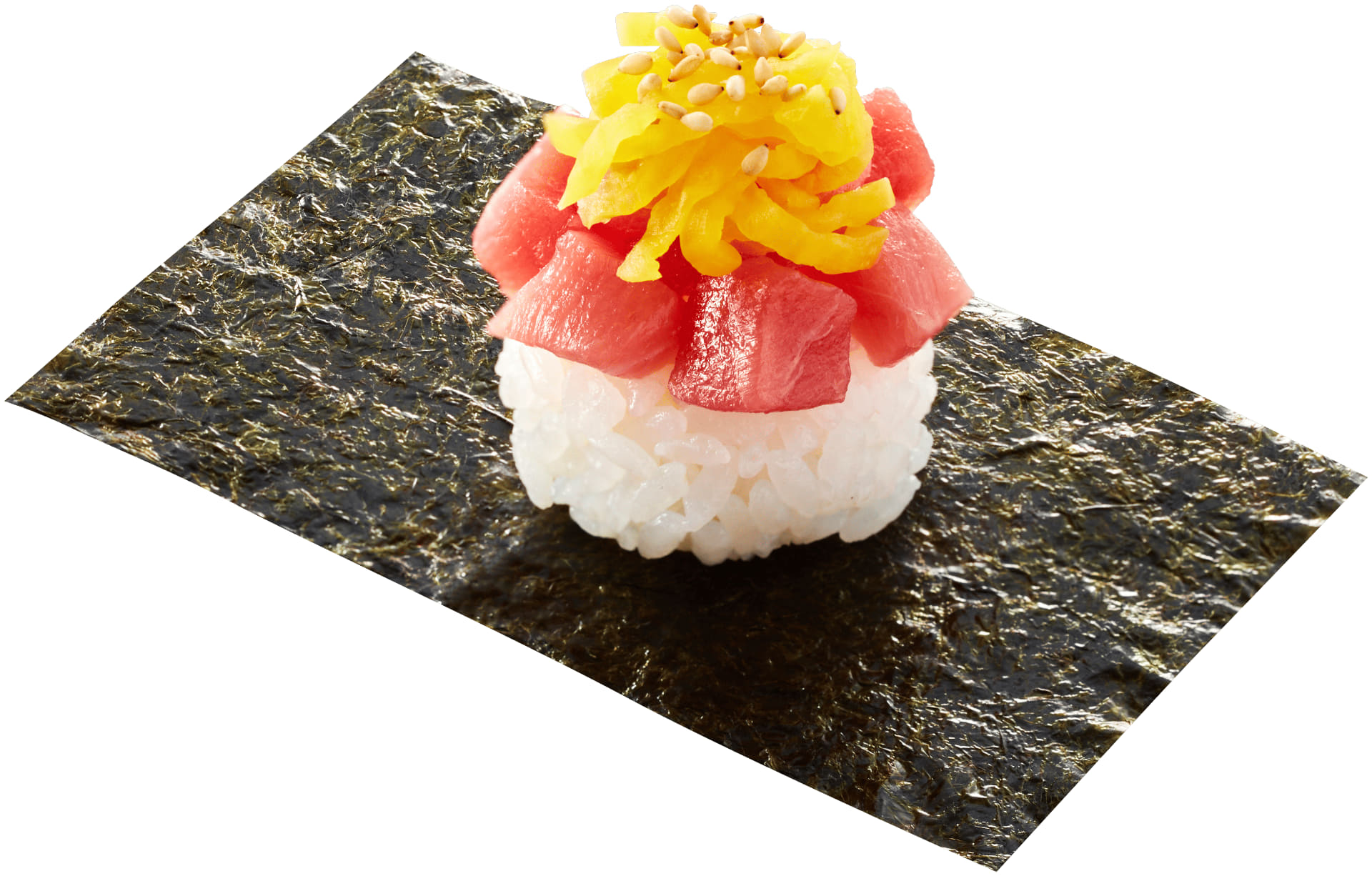 「本鮪中とろぶつたく包み」（160円～）