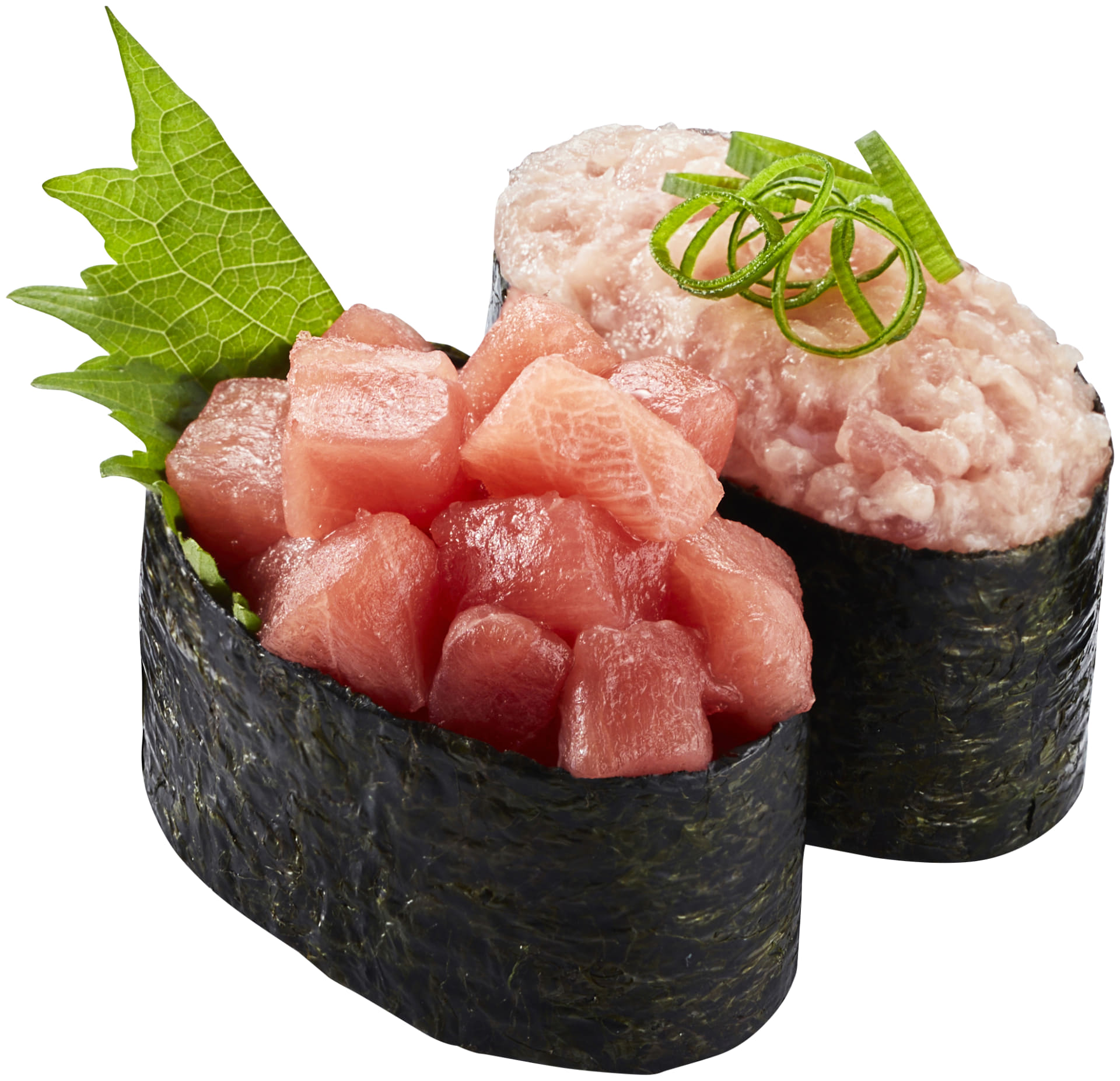 「本鮪中とろぶつ&ねぎとろ軍艦」（260円～）