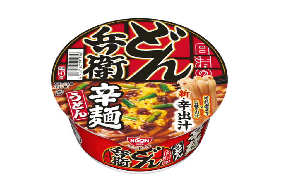 5種の出汁でさらにおいしく「日清のどん兵衛 辛麺」リニューアル