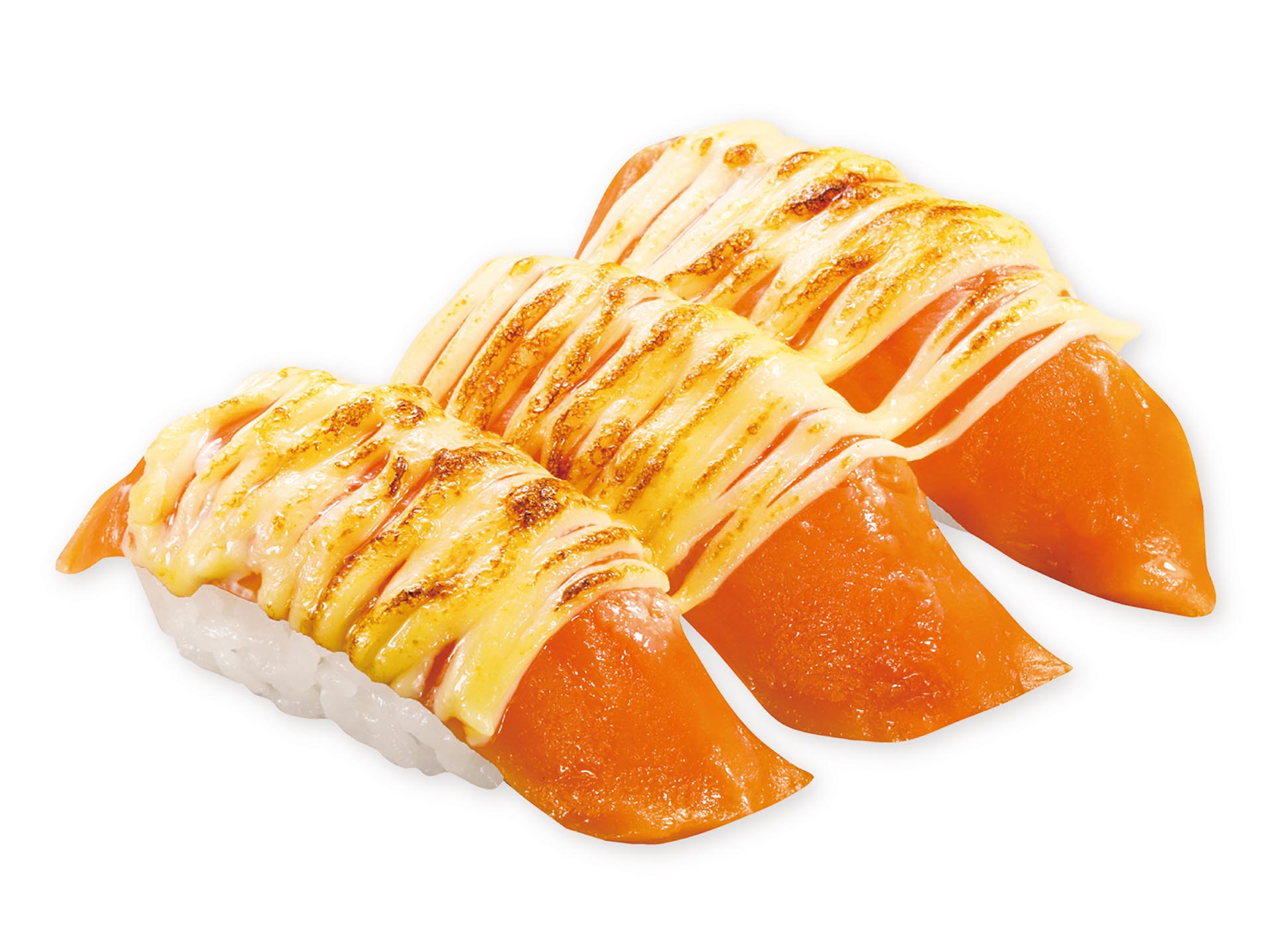「あぶりサーモンMAX チーズ」（390円・持ち帰り不可）