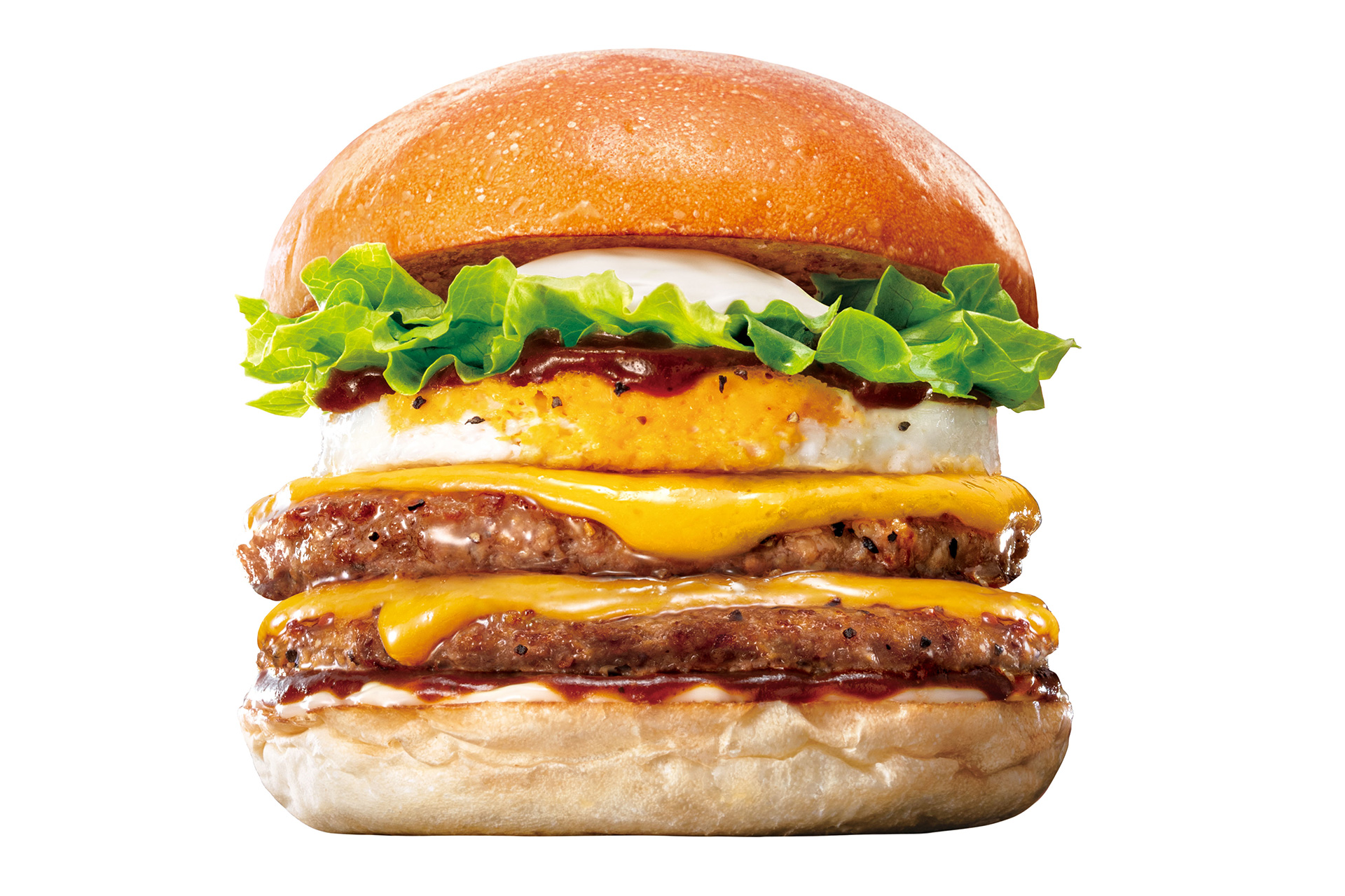 「ダブルロコモコ絶品チーズバーガー」（840円）