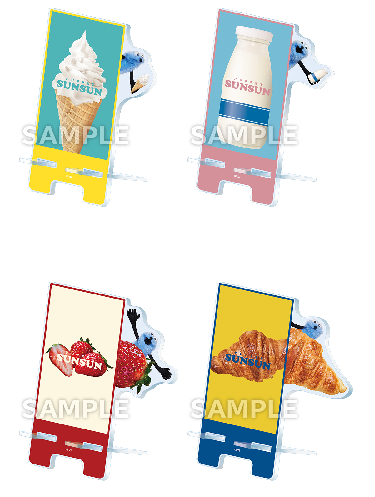 スマホスタンド全4種（各1980円）