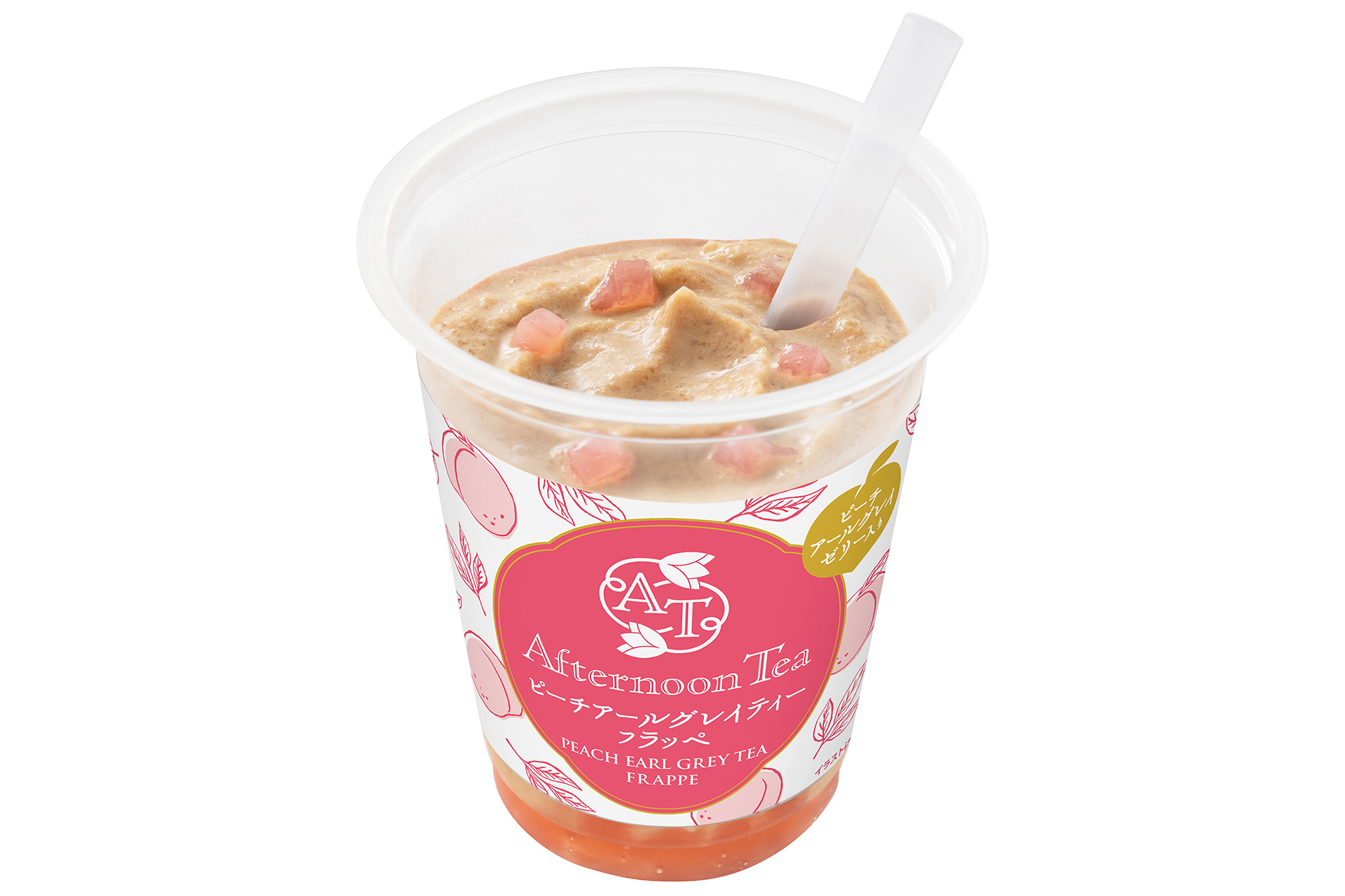 アフタヌーンティーピーチアールグレイミルクティーフラッペ（360円）