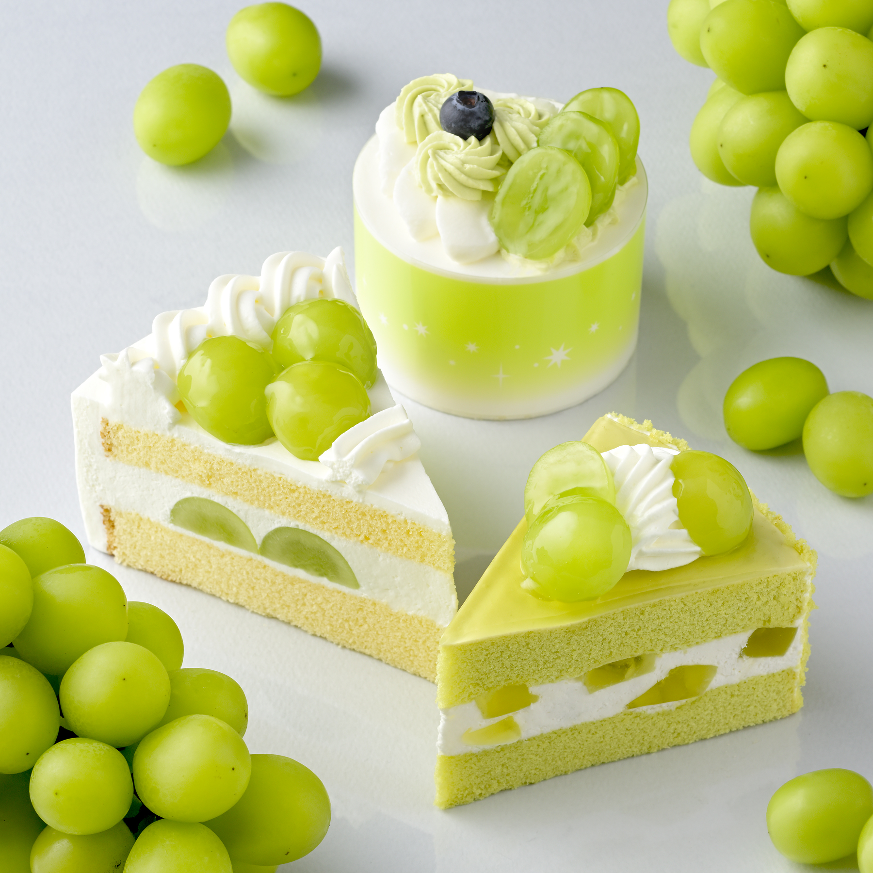 銀座コージーコーナー「シャインマスカットショート」「贅沢シャインマスカットショート」「コージープリンセス（シャインマスカット）」