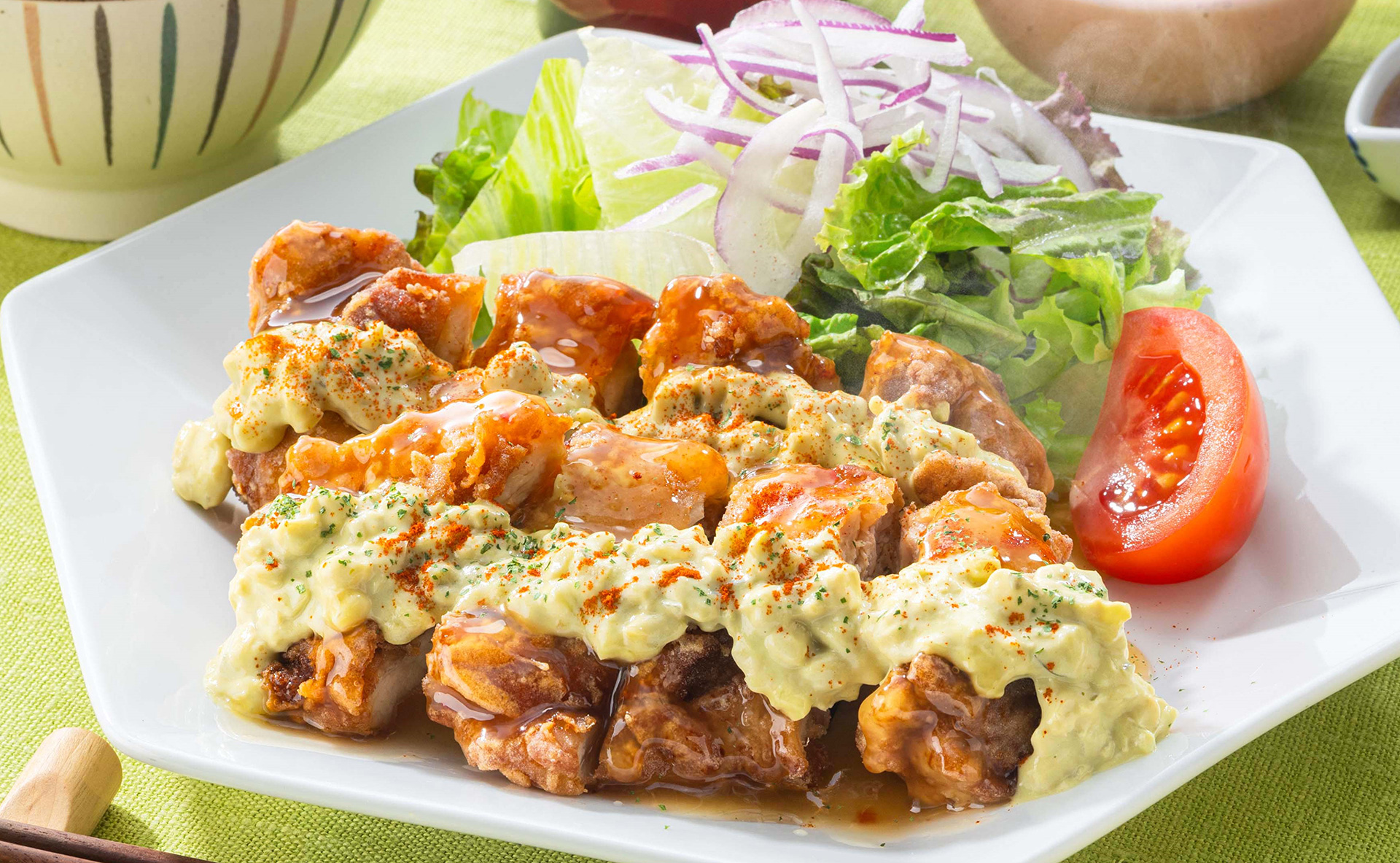 アボカドタルタルのハワイアンチキン南蛮