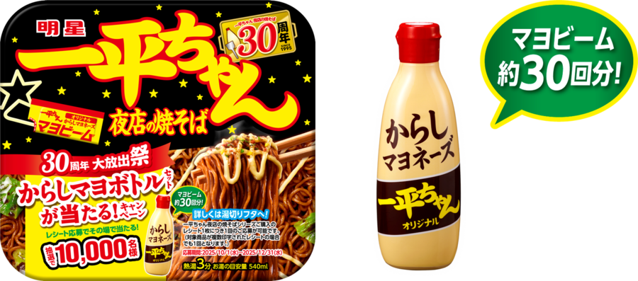明星食品「からしマヨボトルセット」（イメージ）