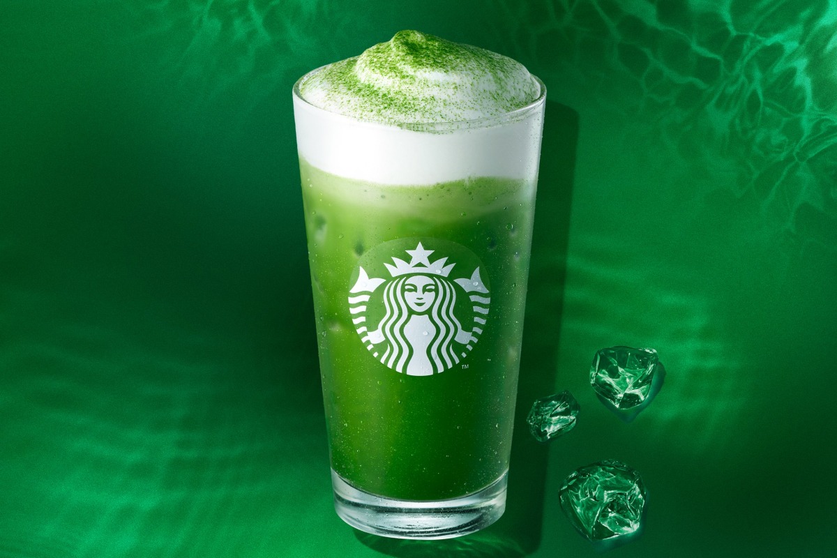 「涼み 抹茶 ムース ティー」（持ち帰り579円、店内飲食590円）