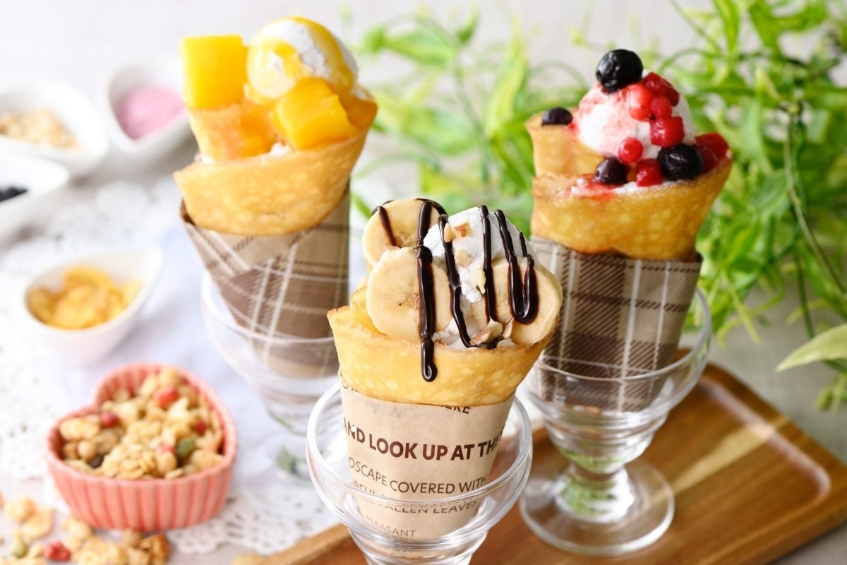 セルフメイクで楽しめるクレープ