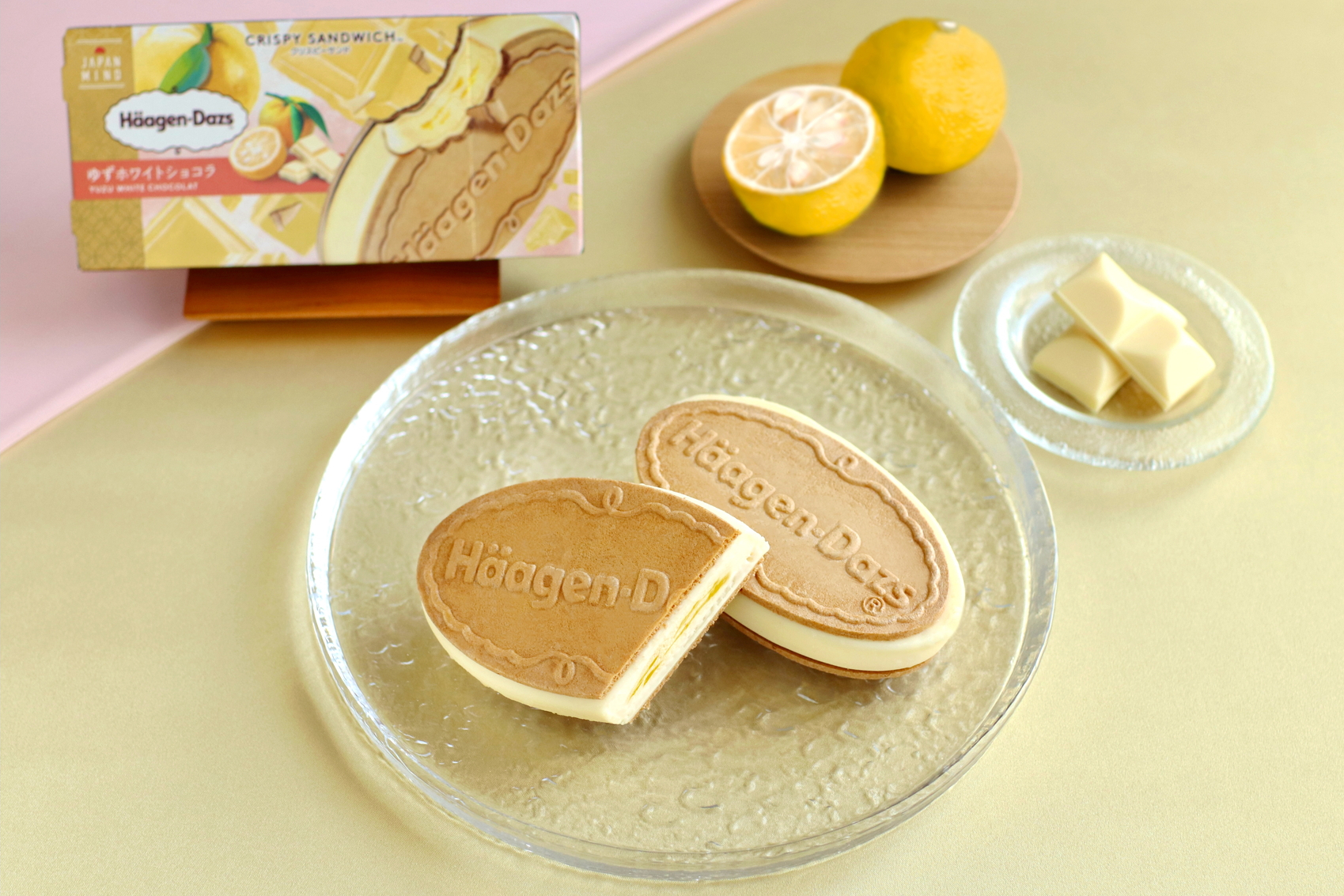 ハーゲンダッツ クリスピーサンド「ゆずホワイトショコラ」