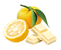 ゆずアイスクリームにゆずソースを加え、ゆずホワイトチョココーティングで包んだ