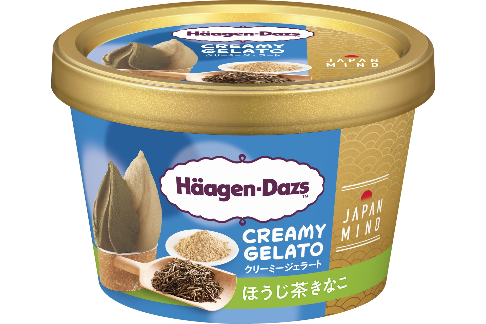 「JAPAN MIND」第1弾の「ハーゲンダッツ ミニカップ CREAMY GELATO『ほうじ茶きなこ』」
