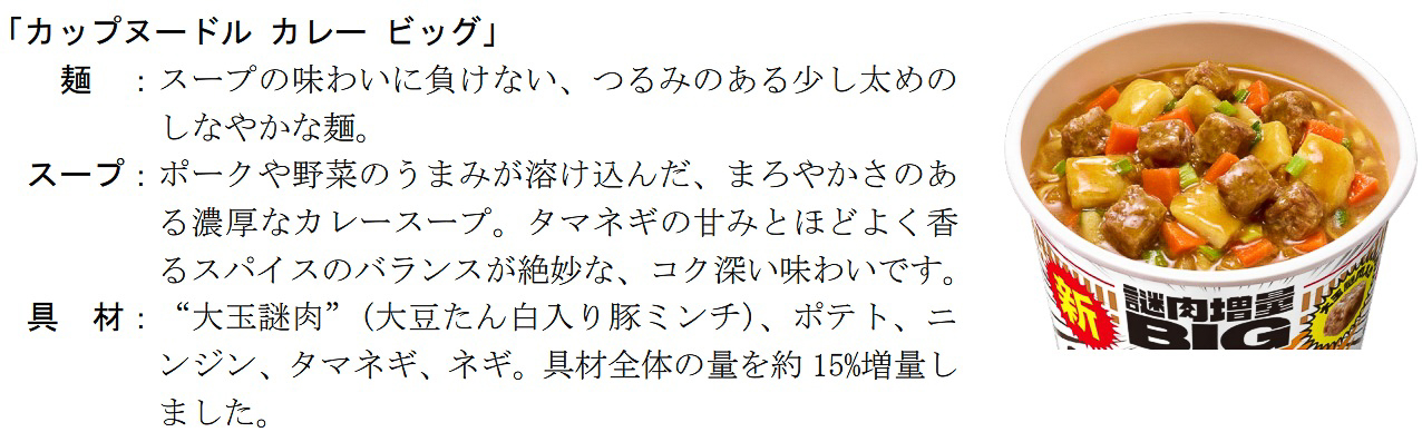 カップヌードル カレー ビッグ