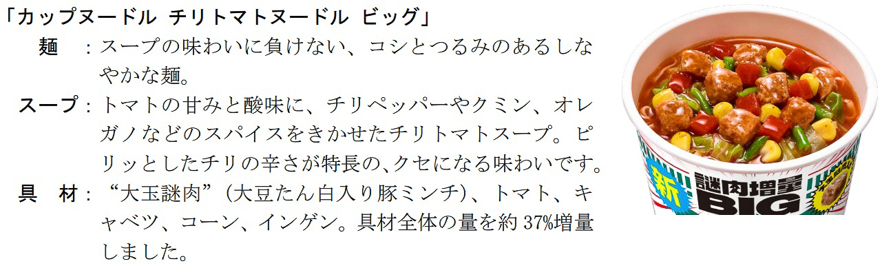 カップヌードル チリトマトヌードル ビッグ