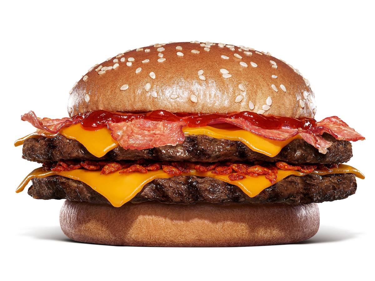 バーガーキング「ダブルビーフ ビッグマウスインフェルノバーガー」（1490円/セット 1790円）