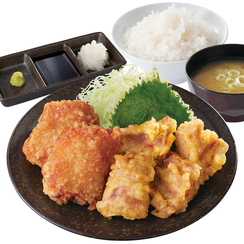 マグロ天合盛り定食（1045円）