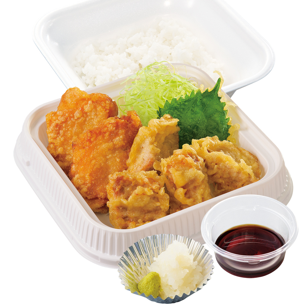 マグロ天合盛り弁当（1026円）