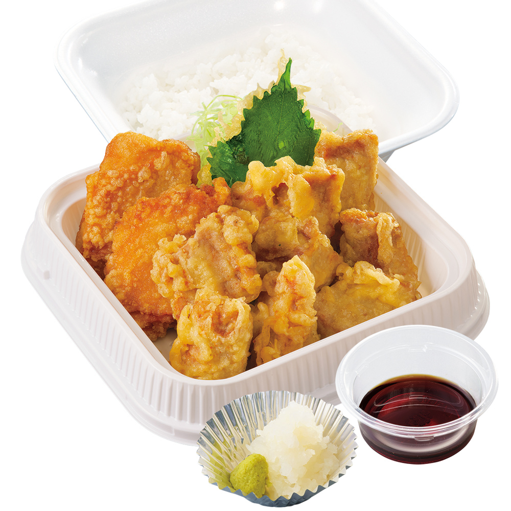 マグロ天倍盛り弁当（1393円）