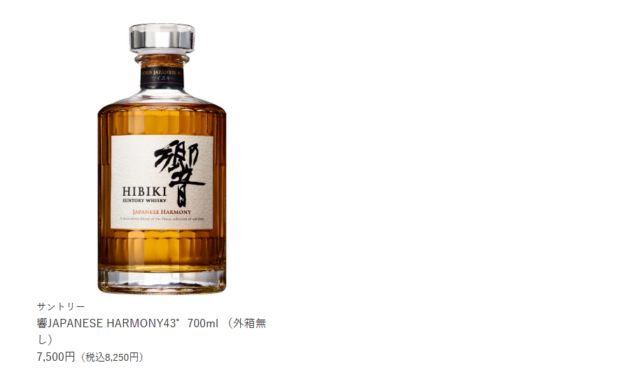 抽選販売の対象になるウイスキー